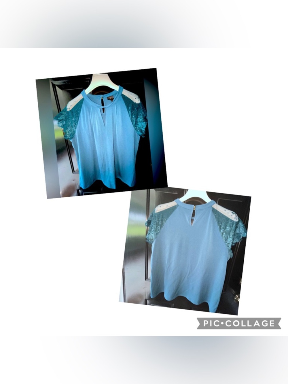 LIKE NEW Worthington Short-Sleeved Blouse - Sz Petite XL